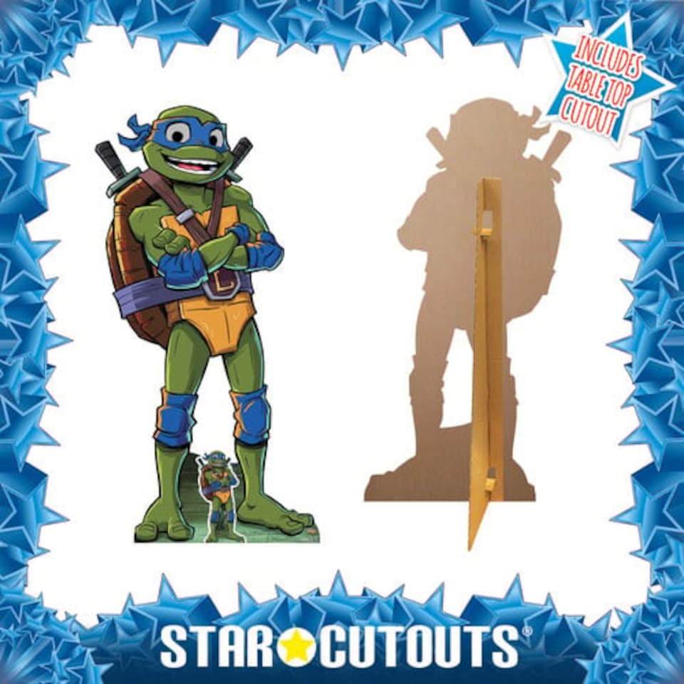 image 1 of Leonardo Tales of TMNT Teenage Mutant Ninja Turtles Lifesize Cardboard Cutout 135cm