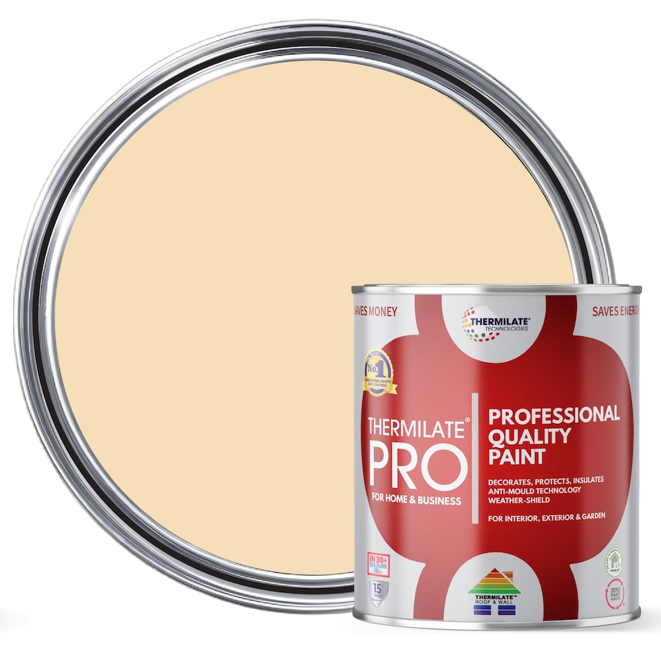 image 1 of Thermilate PRO FLEX Interior & Exterior Paint - Multi-Surface Paint & Primer - All-in-One - Matchstick - 2.5L - Matt