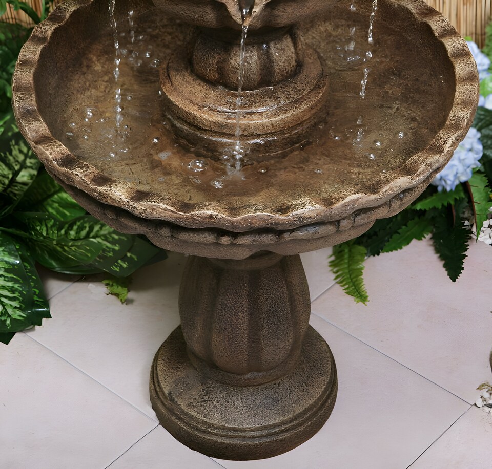 image 1 of Jata 2-Tier Water Fountain 93cm