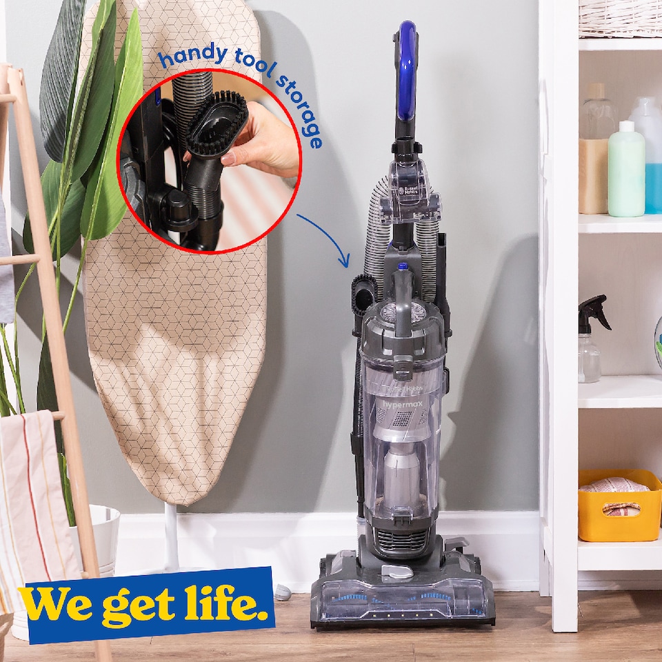 image 1 of Russell Hobbs RHUV7001, Hypermax Upright Vacuum in Grey & Blue