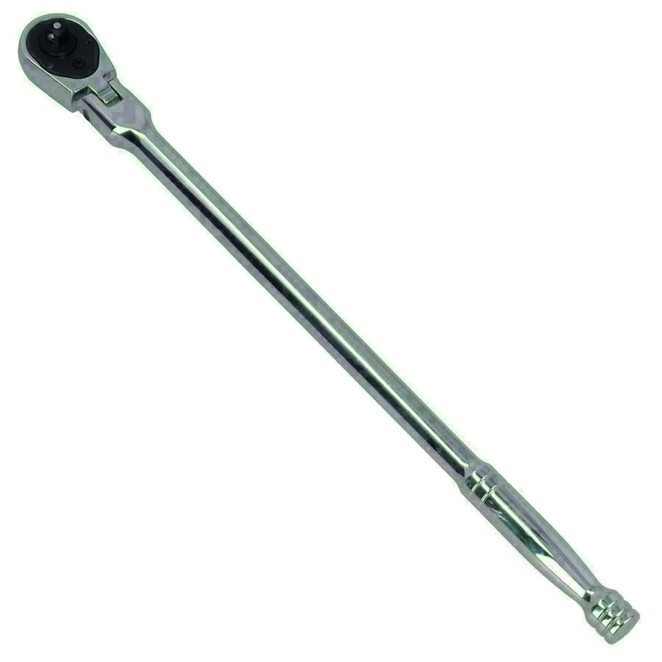 image 1 of 1/4" Drive Flexible Extra Long Ratchet Socket Driver 305mm 36 Teeth