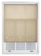 image 2 of FURNISHED Daylight Roller Blind Made to Measure with Chome Round Eyelets | Brown | Cappuccino | (W) 240cm x (L) 210cm