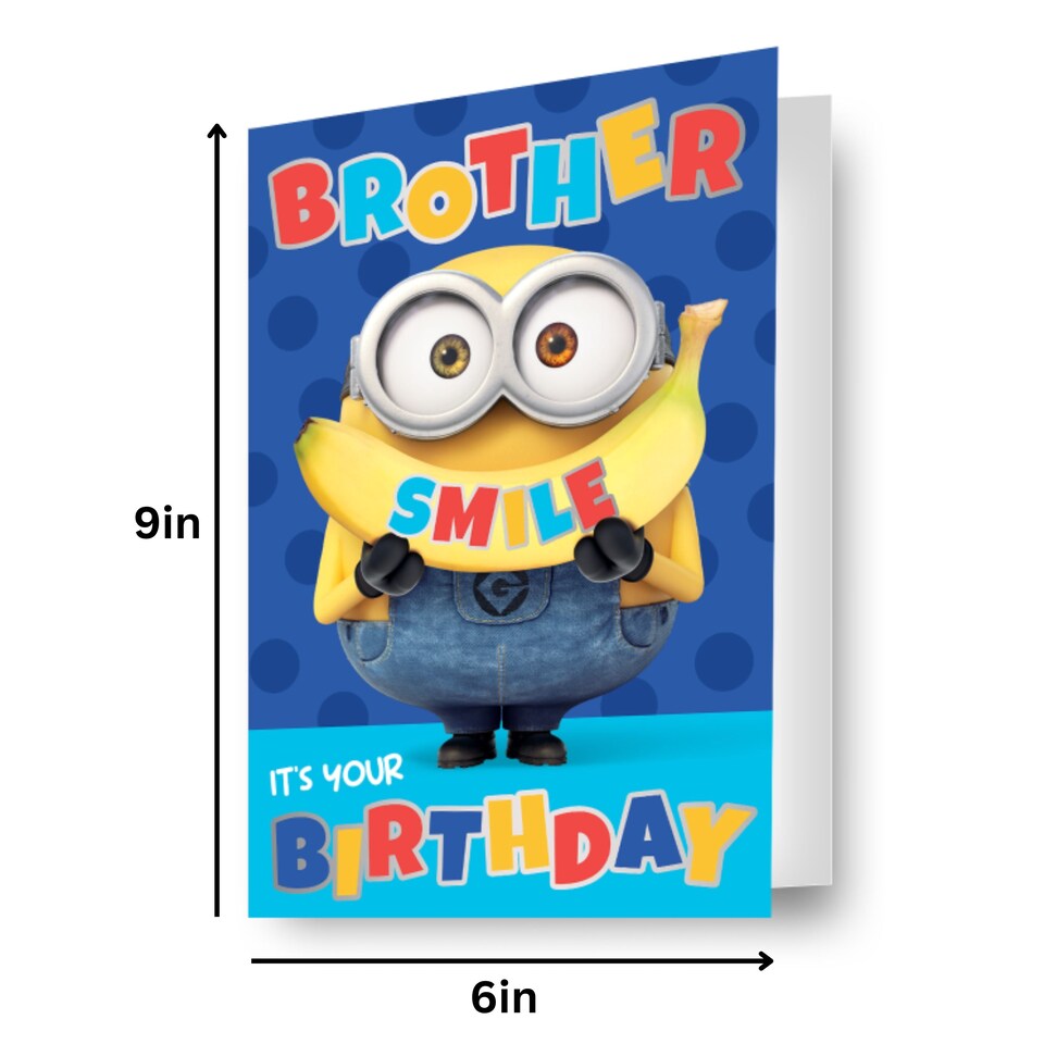 image 1 of Despicable Me Brother Birthday Card