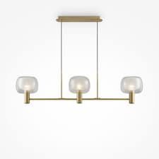 Maytoni Vision Modern 3 Light Bar Pendant Ceiling Light Gold E14