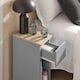image 5 of SoBuy FBT111-HGx2,Set of 2 Slim Bedside Table Nightstand with Drawer and Shelf