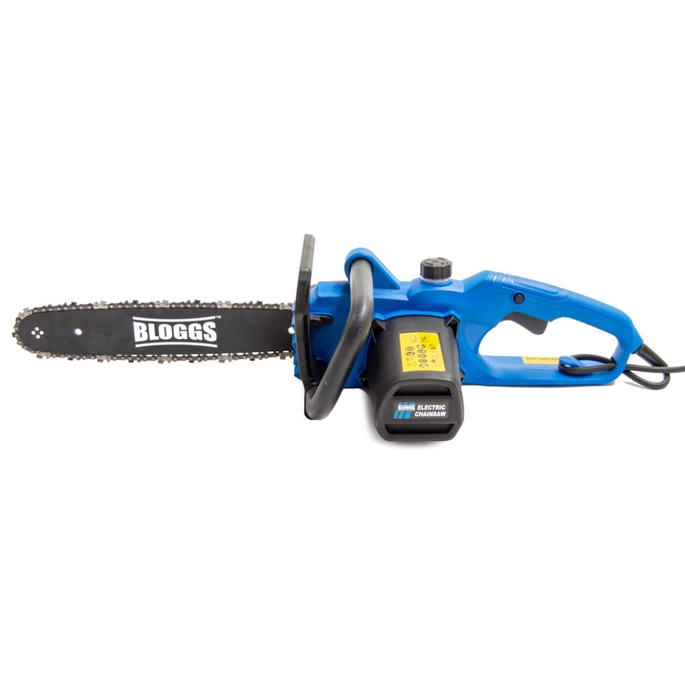 image 1 of Bloggs 1600W Electric Chainsaw, Log Cutting & Firewood Preparation, 14-inch Bar Length