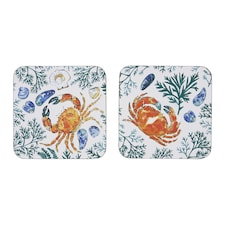 Ulster Weavers Shellfish Coasters - 4 Pack Green