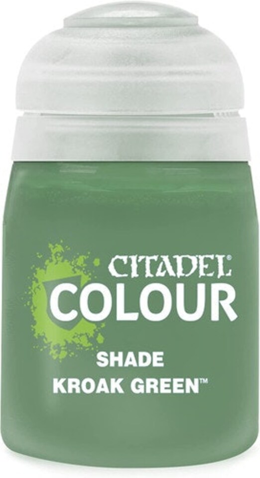 image 1 of Games Workshop Citadel Colour Shade: Kroak Green (18ml) Paint