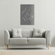 image 2 of Drawing of a couple in one line (Canvas Print)