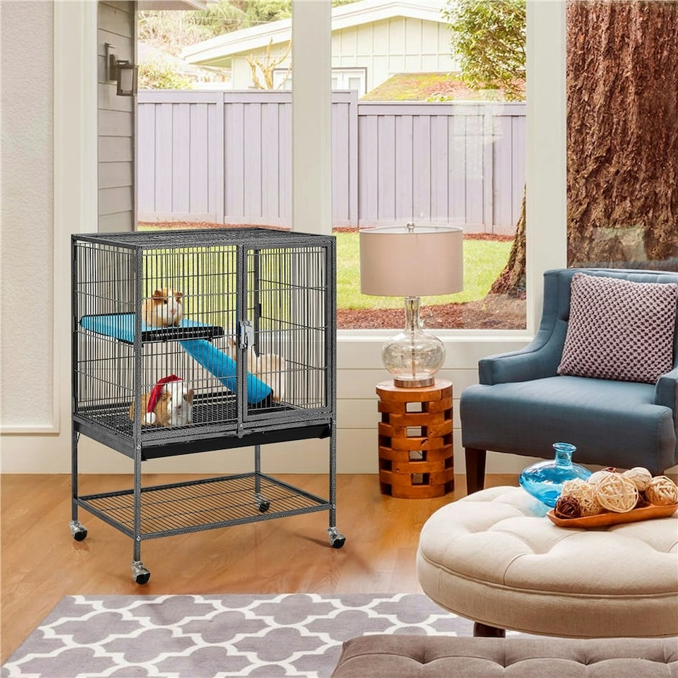image 1 of Yaheetech Single Unit Small Animal Cage