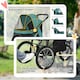 image 10 of PawHut 3 Wheel Pet Stroller, for Medium Small Dogs, Foldable Cat Pram - Green