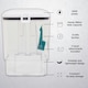 image 2 of Abode ASC24C Carpet Cleaner 800ml Water Tank Spot Cleaner & Stain Remover White