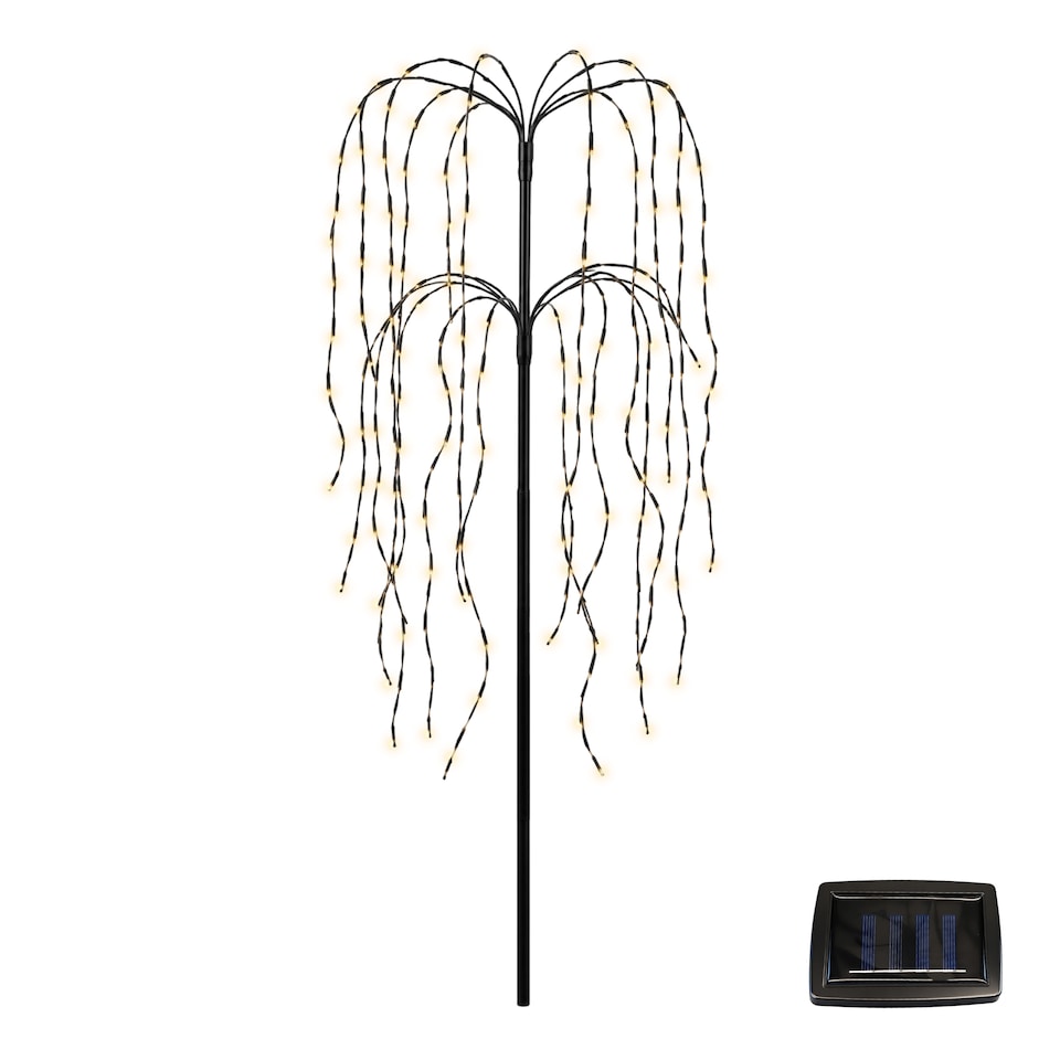 image 1 of Gardenwize Willow Tree with Solar Lights