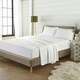 image 1 of Plain Dye Flannelette White King Sheet Set