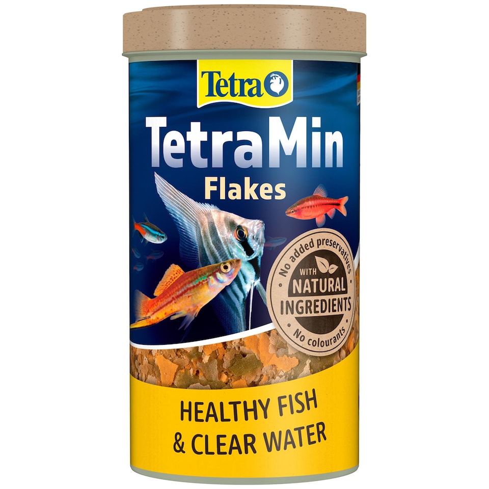 image 1 of Tetra Tetramin Tropical Food Flakes for Aquarium Fish Tank - 100g