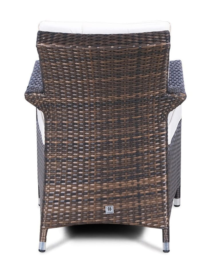 image 1 of Arizona Outdoor Rattan Garden Dining Chair | Brown | Brown