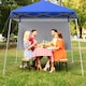 image 3 of COSTWAY 210 x 210 cm Pop up Canopy Tent Portable Backpack Canopy-Blue