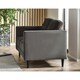 image 2 of Furniturebox Jolene 2 Seater Velvet Dark Grey Sofa