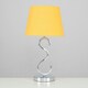 image 1 of ValueLights Modern Sleek Design Polished Chrome Touch Table Lamp With Mustard Light Shade