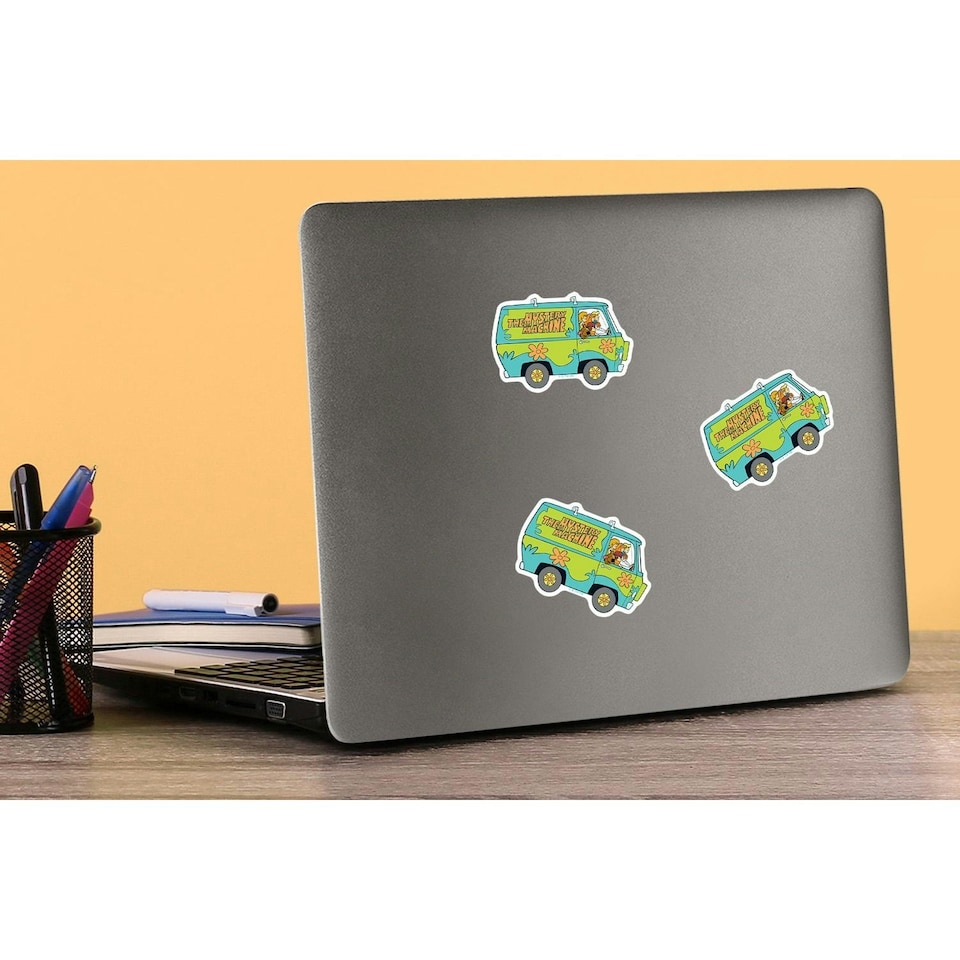 image 1 of Scooby Doo Deluxe The Mystery Machine Stickers (Pack of 100) - Multicoloured - One Size