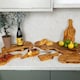 image 4 of Verano Spanish Ceramics Olive Wood Carving Board w/ Handle - 52cm Brown