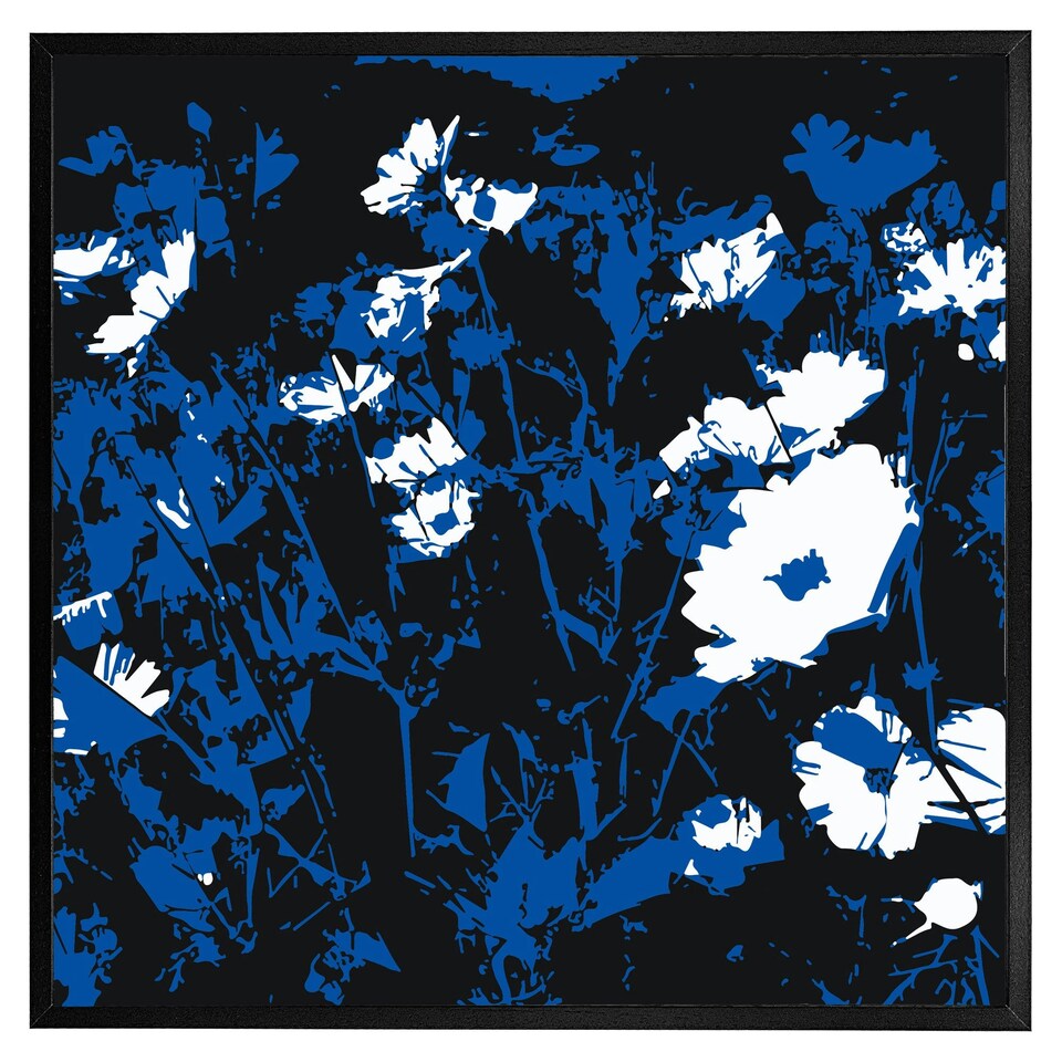 image 1 of Field of flowers (Picutre Frame) Brown | Oak | XL