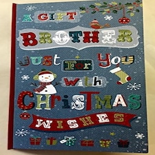 BROTHER CUTE TRADITIONAL CHRISTMAS MONEY GIFT PRESENT GREETING CARD