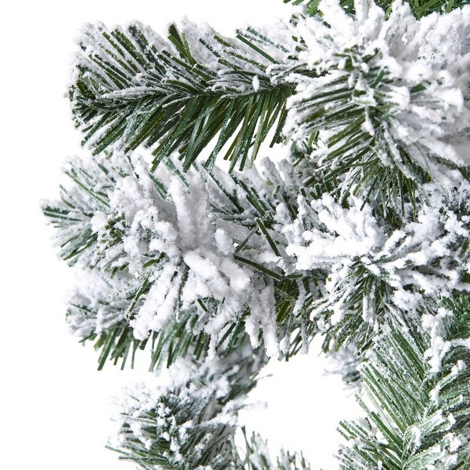 image 1 of Extra Large Snowy Spruce Tree - Plastic - Height 213 cm - White