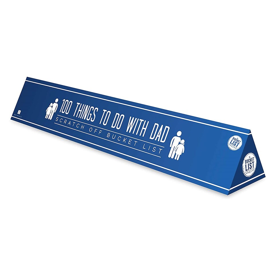 image 1 of Gift Republic 100 Things To Do With Dad Bucket List Scratch Poster