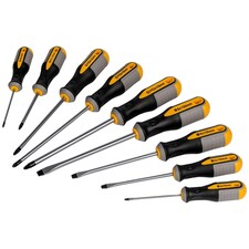 Roughneck Screwdriver Set, 9 Piece - Multi Colour - One Size