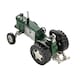 image 3 of Wm Widdop Miniature Clock Tractor Green & Black Roman Dial Green | Black