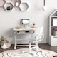 image 8 of AIYAPLAY Height Adjustable Kids Desk and Chair Set w Tilted Desktop | Grey