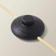 image 5 of ValueLights Margot White Marble Base Floor Lamp with a Linen Tapered Lampshade - Bulb Included Cream