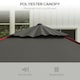 image 4 of Outsunny Sun Parasol with Vent, Table Umbrella for Patio, Garden, Pool, Grey