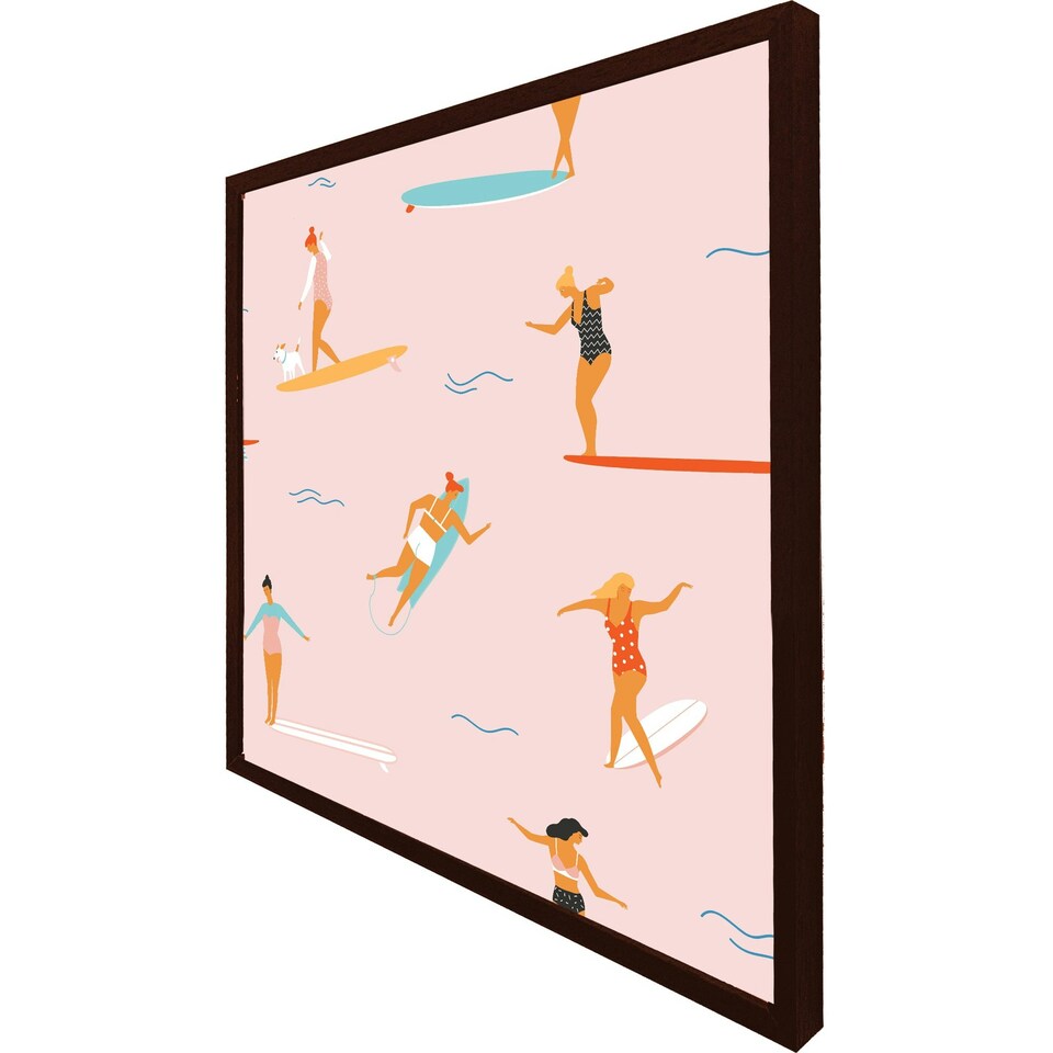 image 1 of Surfers (Picture Frame) Brown | S