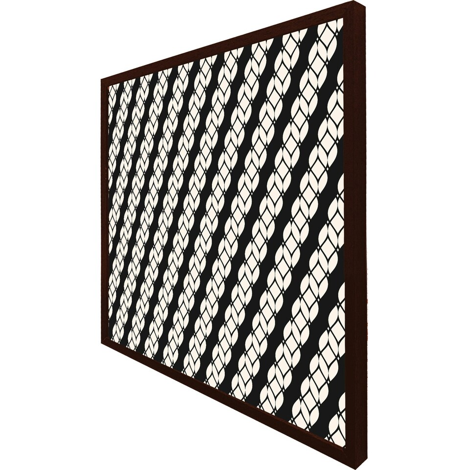 image 1 of Striped rope pattern (Picture Frame) Brown | Oak | XL