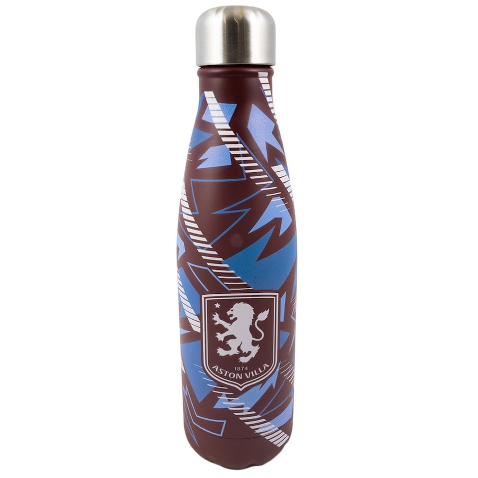 image 1 of Aston Villa FC Fragment 500ml Thermal Flask | Red | Claret/Sky Blue/White | One Size | 1