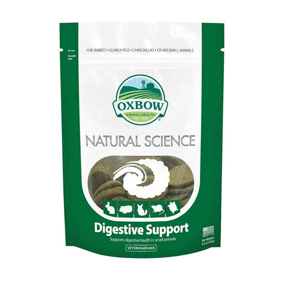image 1 of Oxbow Natural Science Digestive High Fibre Supplement Small Animals x 60 Tablets