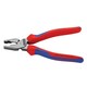 image 2 of Knipex 02 02 Series High Leverage Combination Pliers, Multi-component Grip - Multi Colour - 180mm