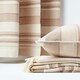 image 5 of Homescapes Cotton Morocco Striped Beige Throw - 150 x 200 cm Cream