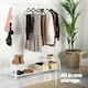 image 8 of Clothing Rail with Shoe Rack White