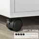 image 6 of HOMCOM Multi-Storage Printer Stand Unit Office Desk Side Mobile Storage w  Wheels Modern Style 60L x 50W x 65.5H cm - White