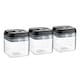 image 1 of Argon Tableware Flip Lock Plastic Food Storage Containers - 500ml - Black - Pack of 3