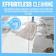 image 3 of Cotton Floor Mop Super Absorbent Cotton Mop Head 116cm Metal Handle