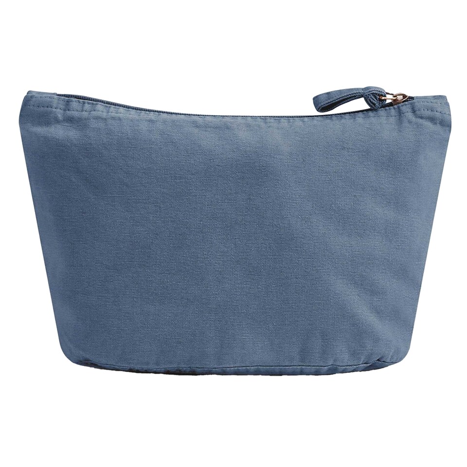 image 1 of Westford Mill Garment Dyed Toiletry Bag | Blue | Vintage Denim | One Size | 1