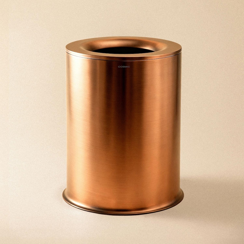 image 1 of COSMIC Bin, Brushed copper PVD, ARCHITECT S+ Collection