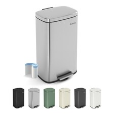 CozyLiving 30L Kitchen Pedal Bin Bathroom & Office Rubbish Waste Bin