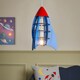 image 2 of BHS Glow Rocket Ceiling Pendant Light, Blue