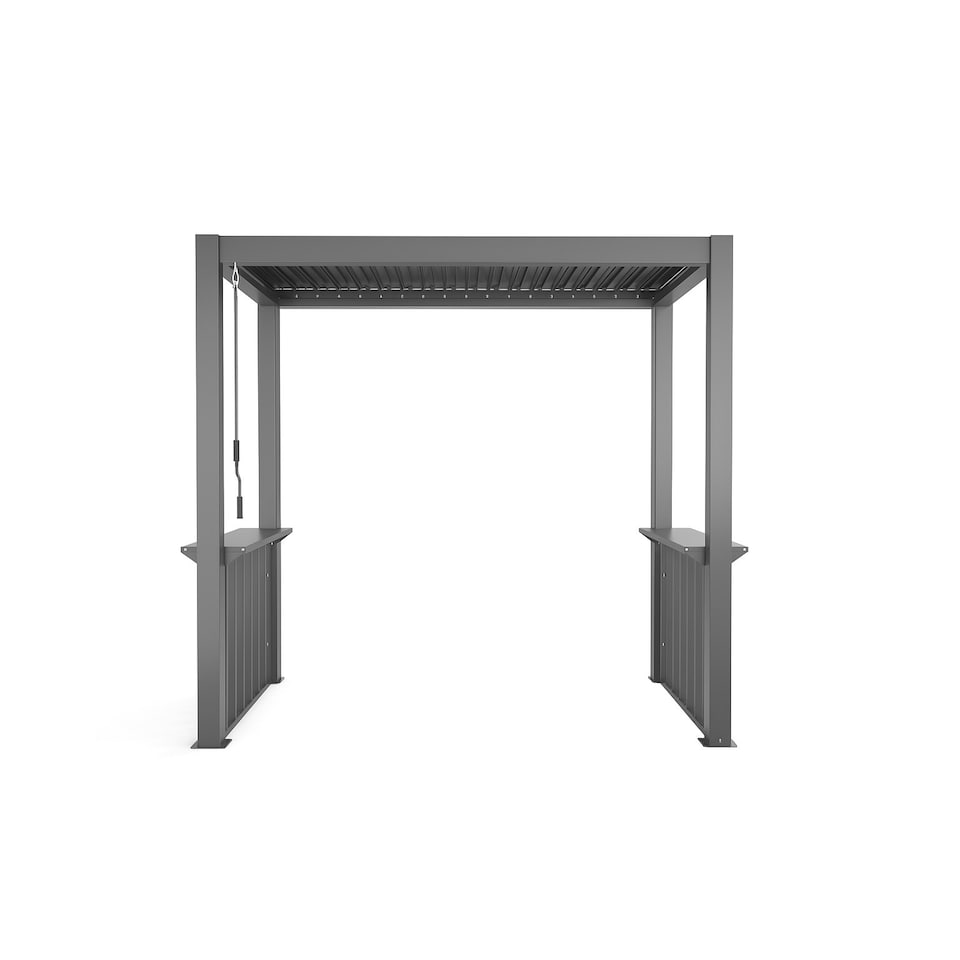 image 1 of Living 2.5m x 1.5m Deluxe BBQ Veranda Pergola  Louvered Shutter Roof