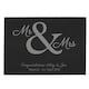 image 2 of Personalised Mr & Mrs Slate Placemat Black
